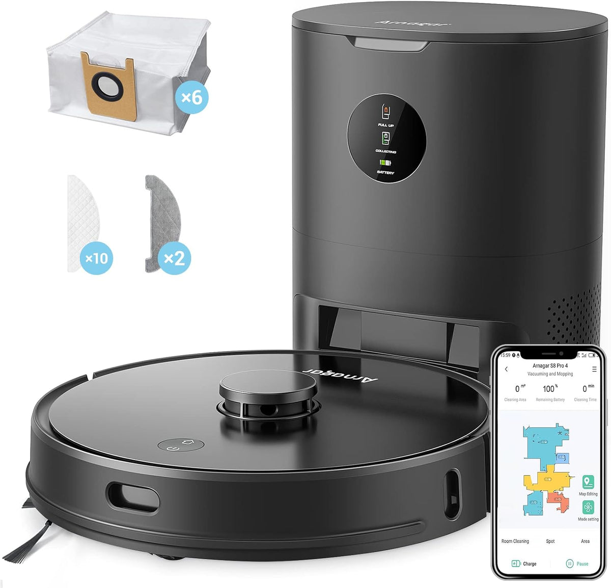 Robot Vacuum and Mop Combo D32858