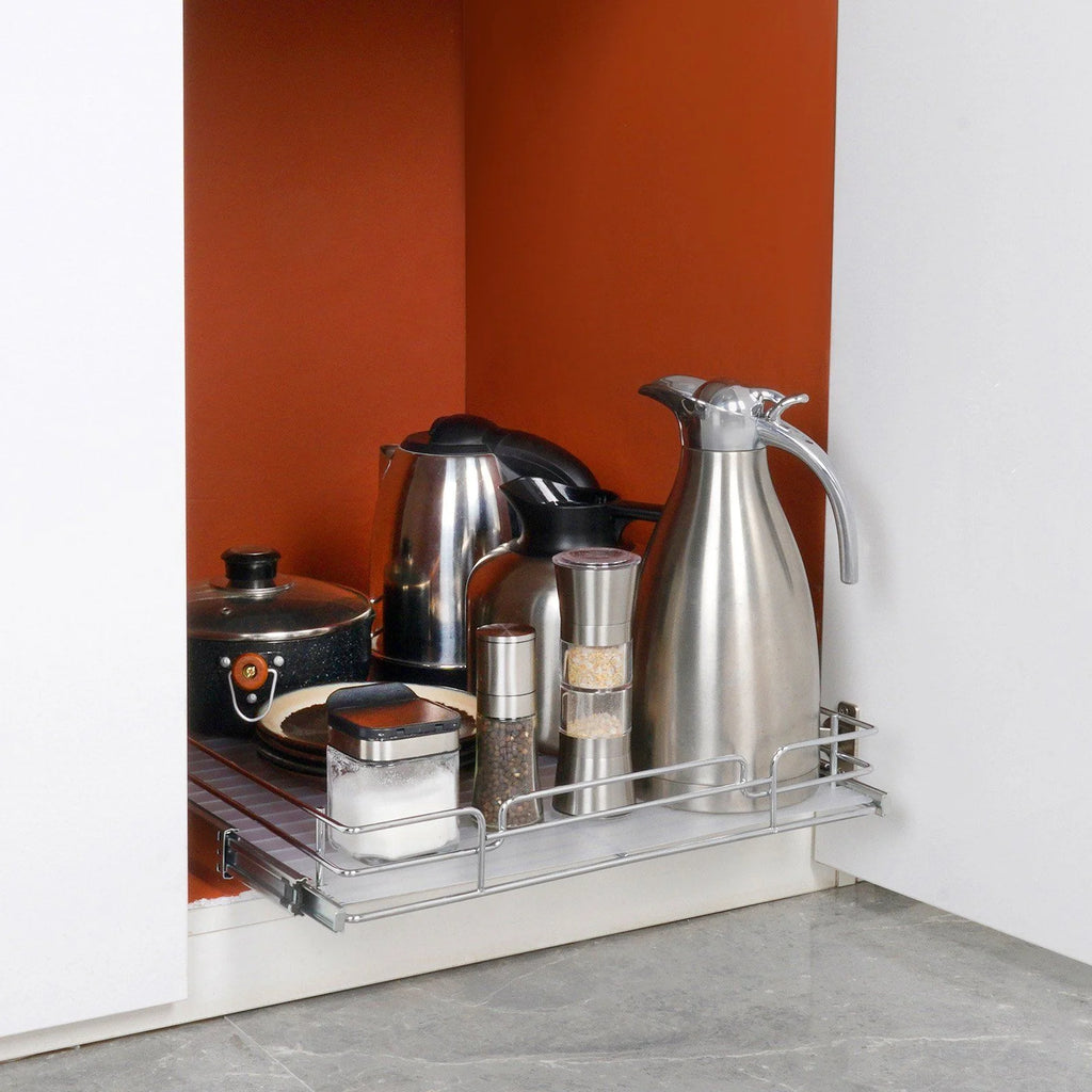 Chrome Plated Steel Pull Out Cabinet Organizer E5070