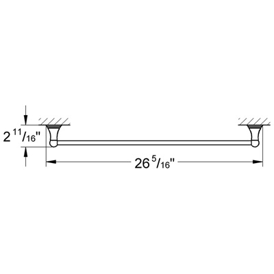 Oil Rubbed Bronze Towel Bar D877641