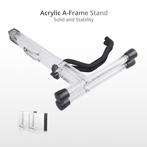 Hardwood Black Foldable Guitar Stand I92216