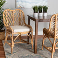 Natural Brown Rattan Dining Chair Q815725