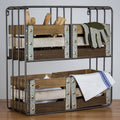Farmhouse Shelf Organizer with Storage Bins K16550