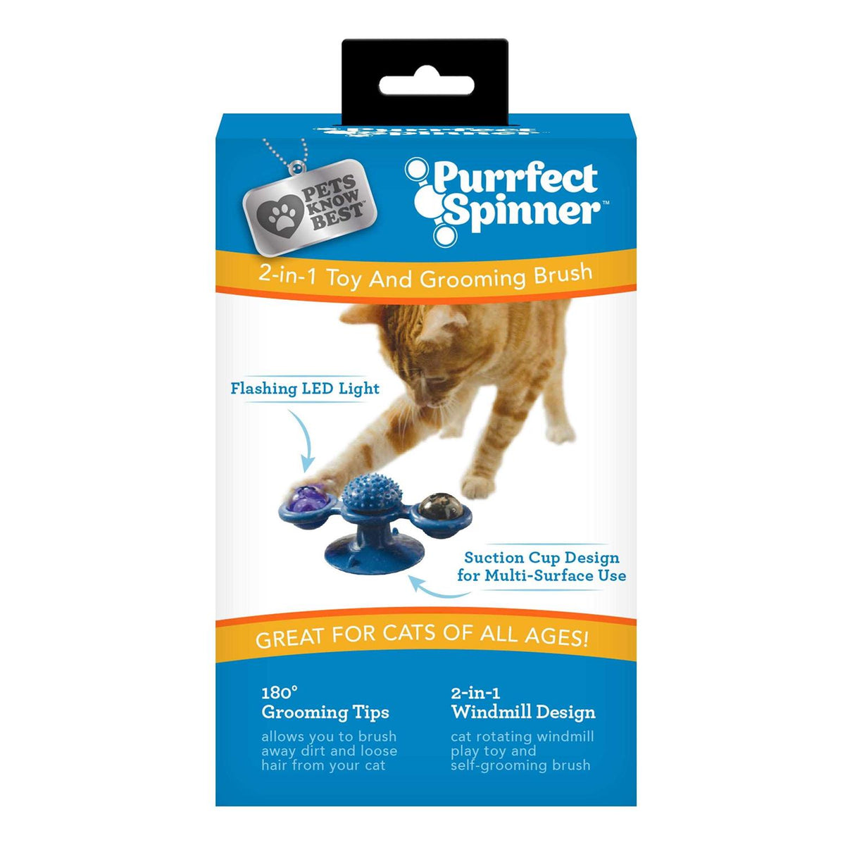 Spinner Toy & Grooming Brush V254