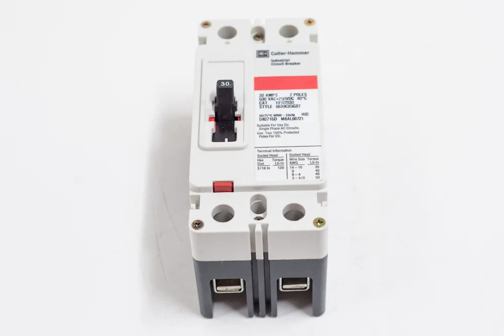 70A 2P Molded Case Circuit Breaker D77016