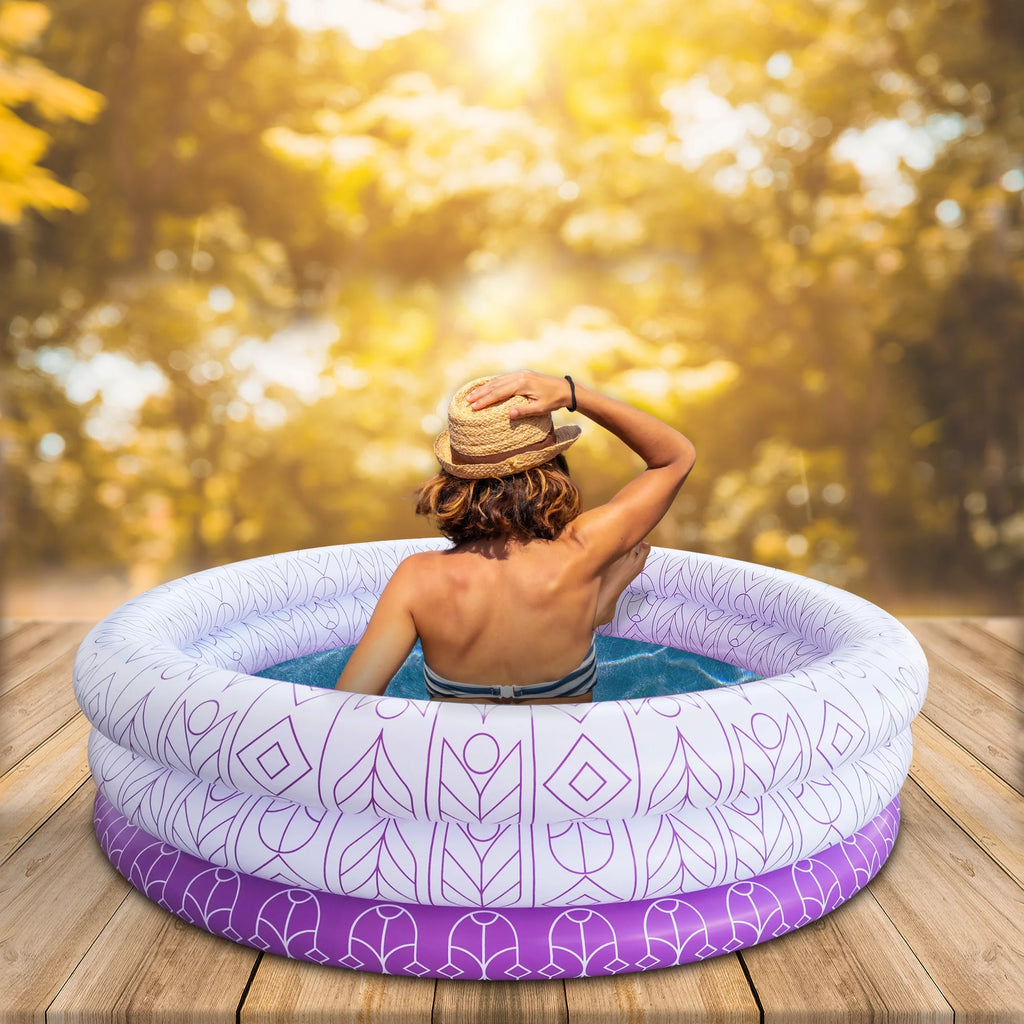 Inflatable 5.5ft 3 Ring Adult Pool M191845