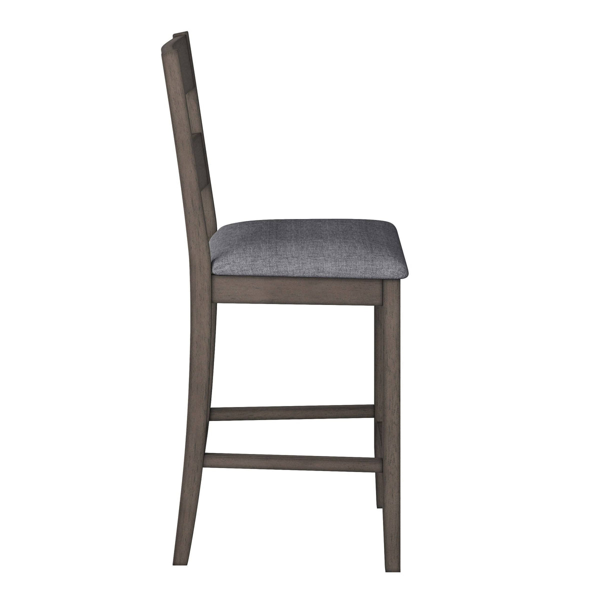 Washed Gray Counter Height Dining Chair Set of 2 Y30494