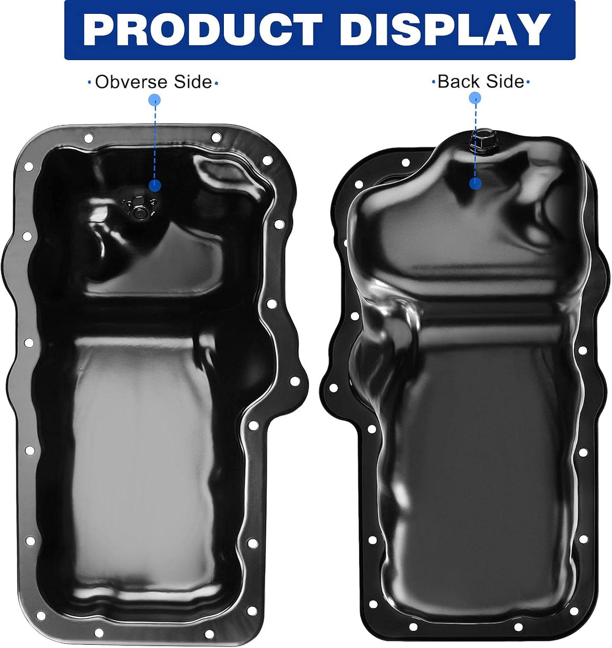 Engine Oil Pan and Drain Plug Pack of 2 L95473