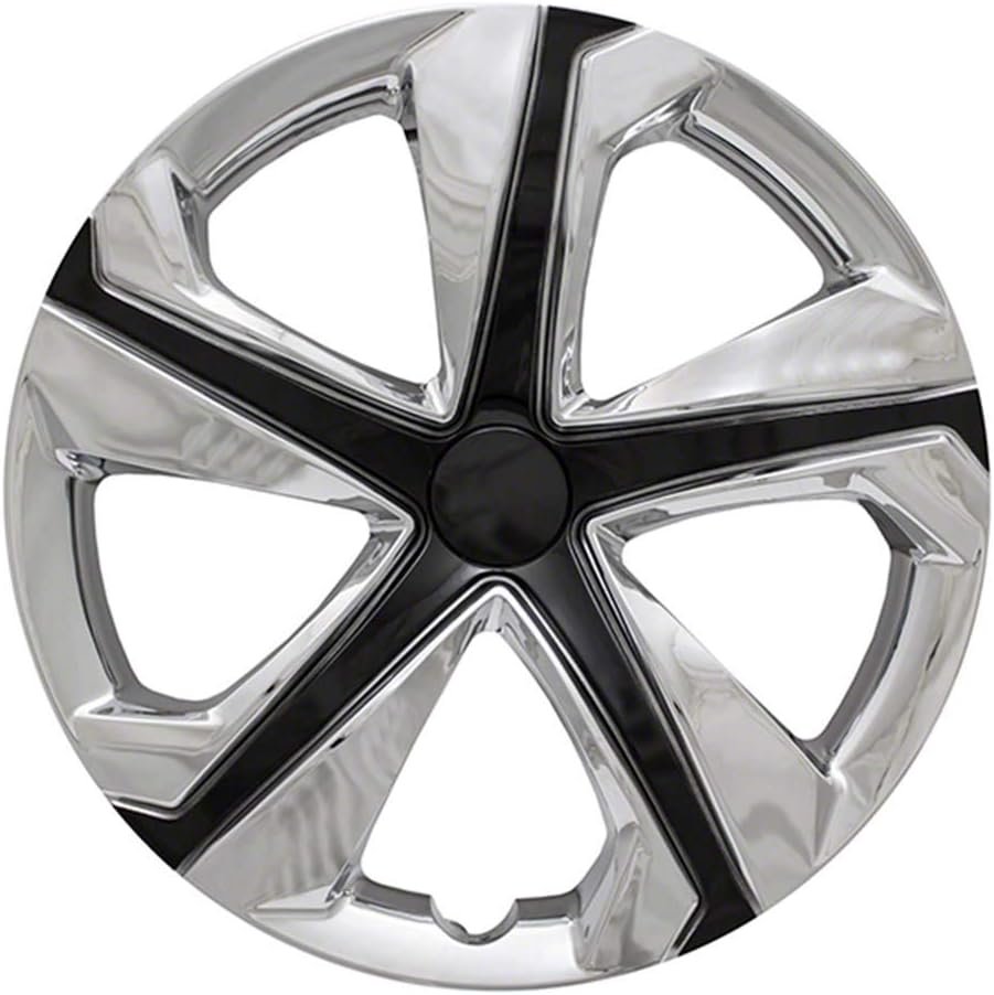 Set of 4 Chrome Silver 5 Spoke 16" Wheel Covers E649