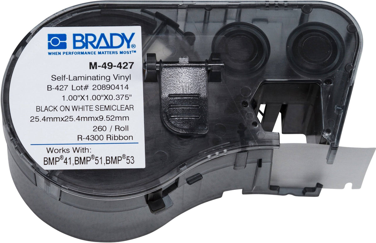 Self-Laminating Labels, Black on White O978718
