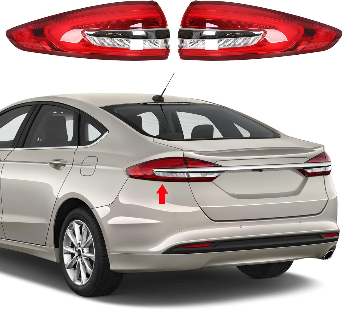 Tail Light Pair for Ford Fusion Mondeo O416999