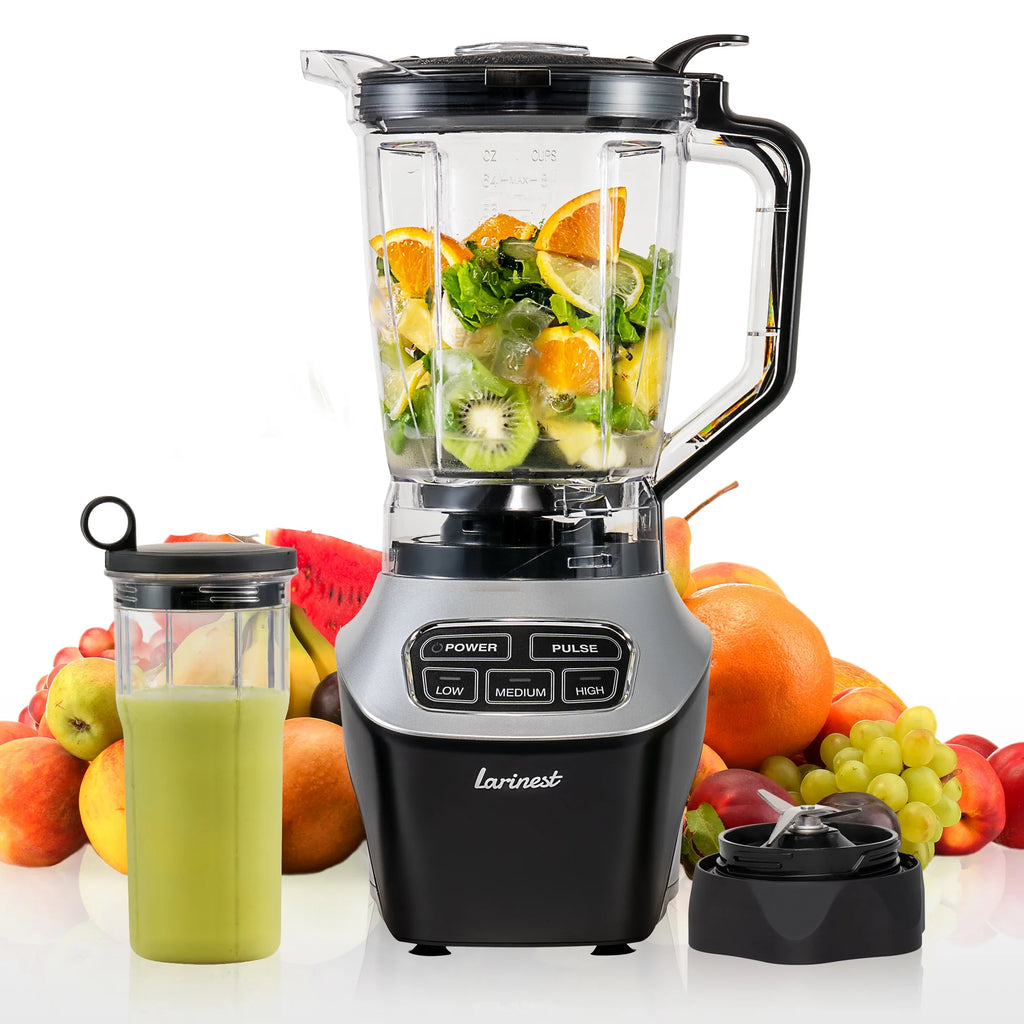 64oz Countertop and Personal Blender Combo, 3 Speeds, Black F607