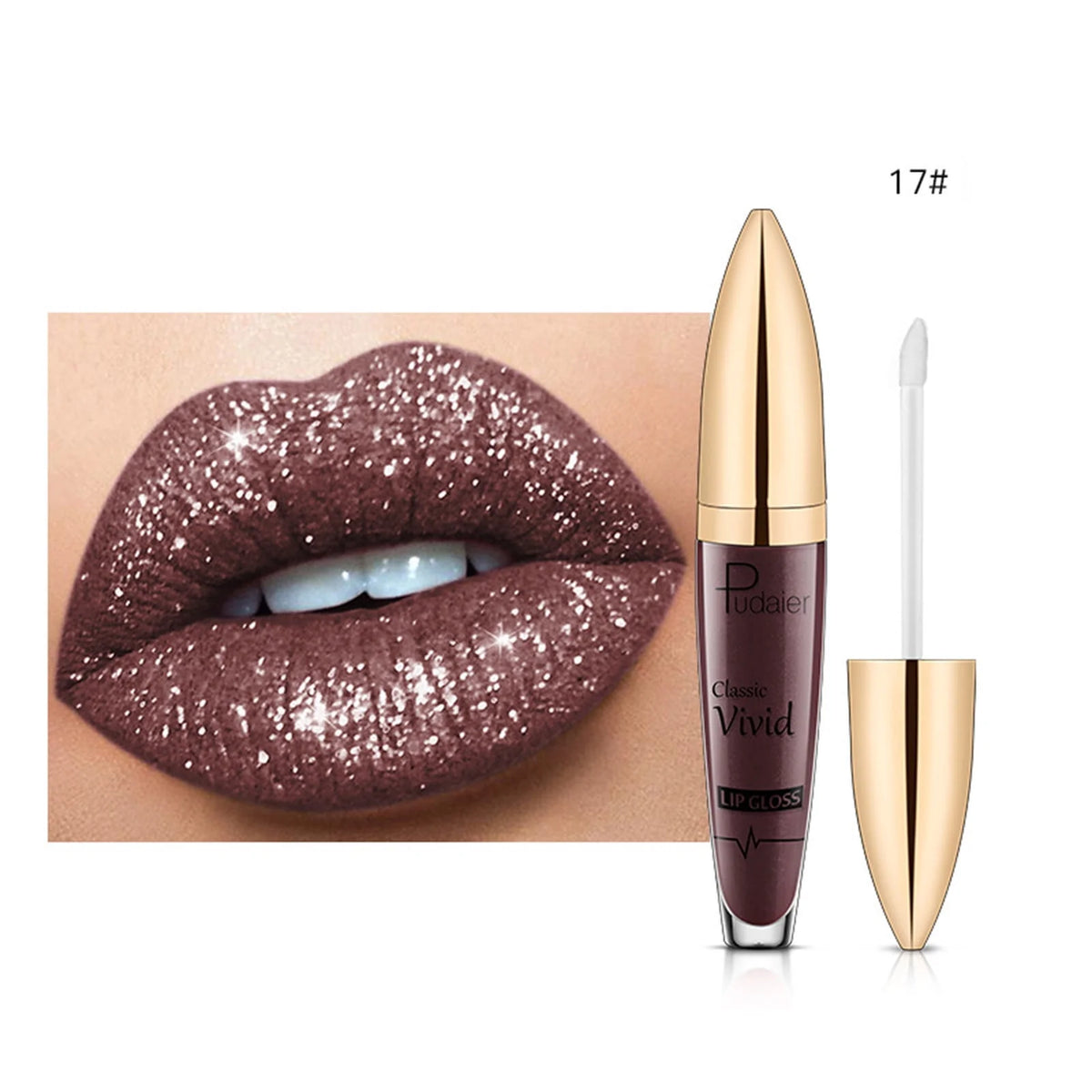 Shiny Long Lasting Glitter Lipstick, 5ml P732