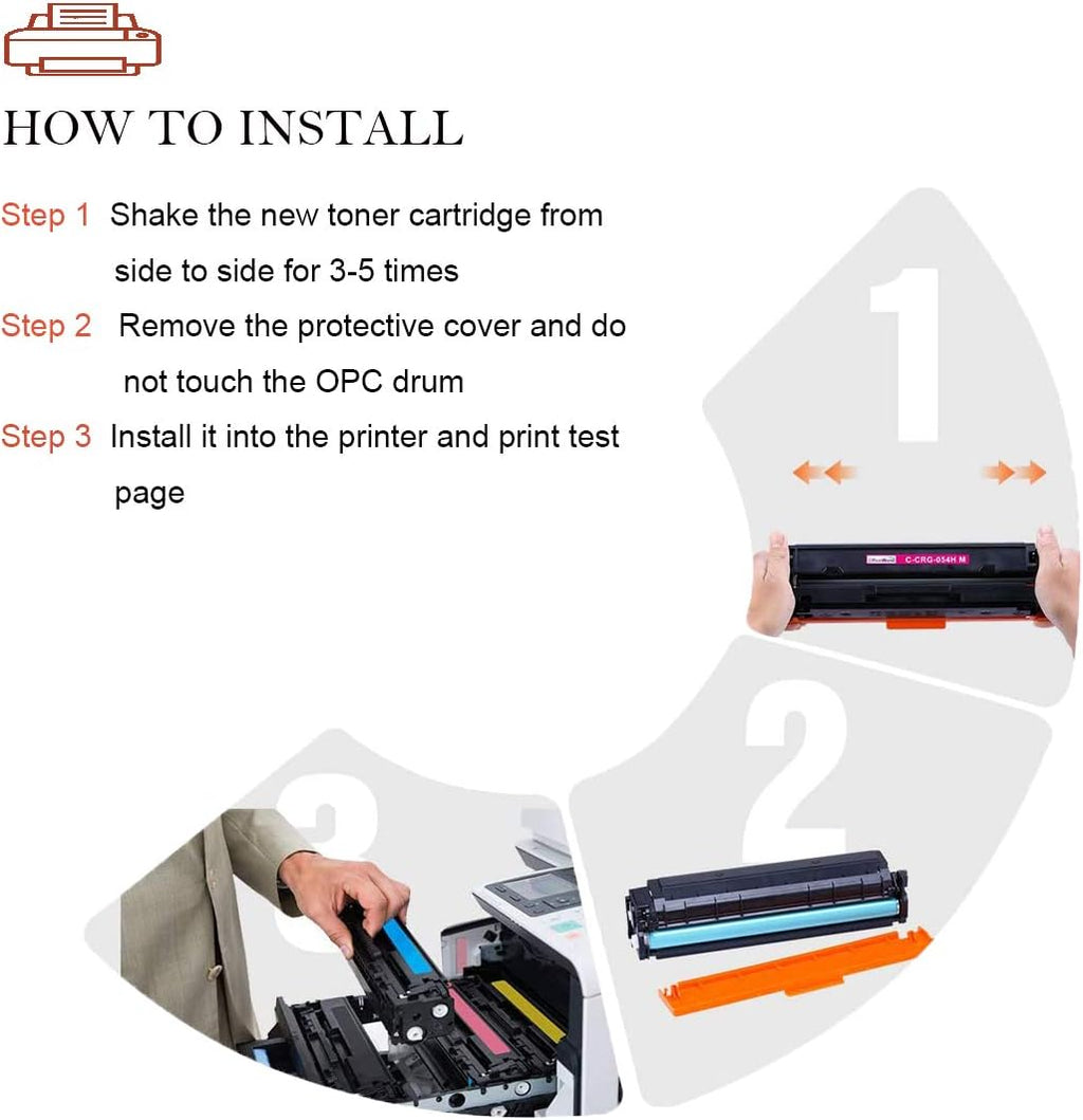 4 Pack High Yield Toner Cartridge for Oki Printers (BK/C/M/Y) N1627