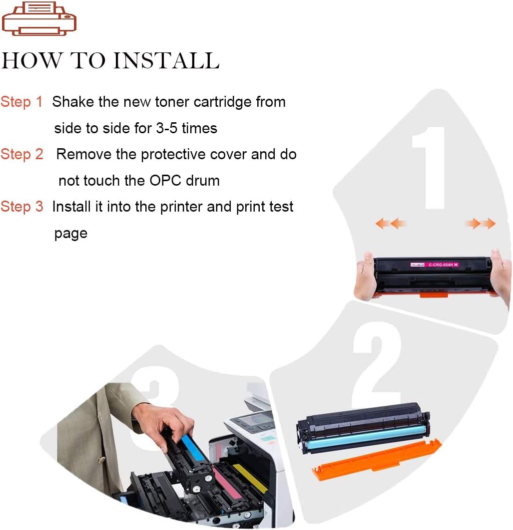 4 Pack High Yield Toner Cartridge for Oki Printers (BK/C/M/Y) N1627