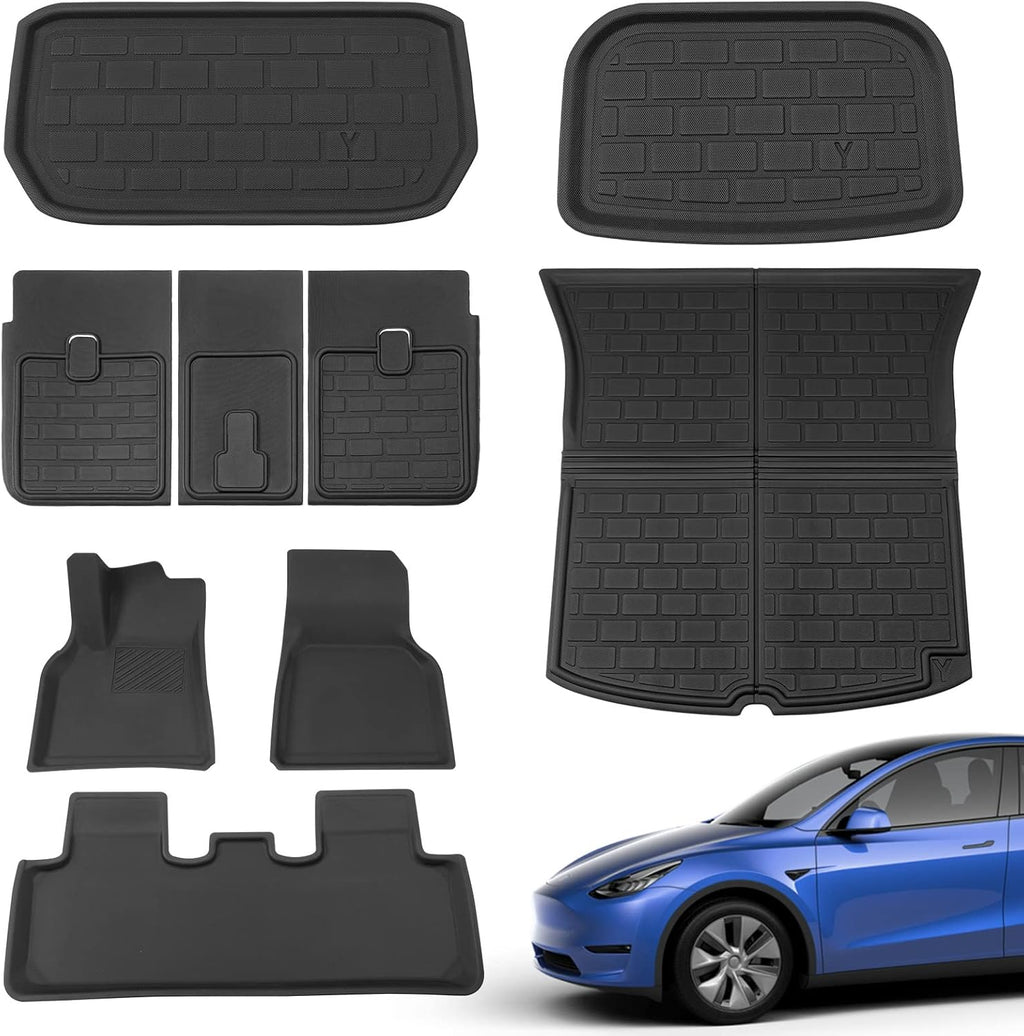 TPR Trunk Mat for Tesla Model Y 5-Seat (Set of 6) M3685