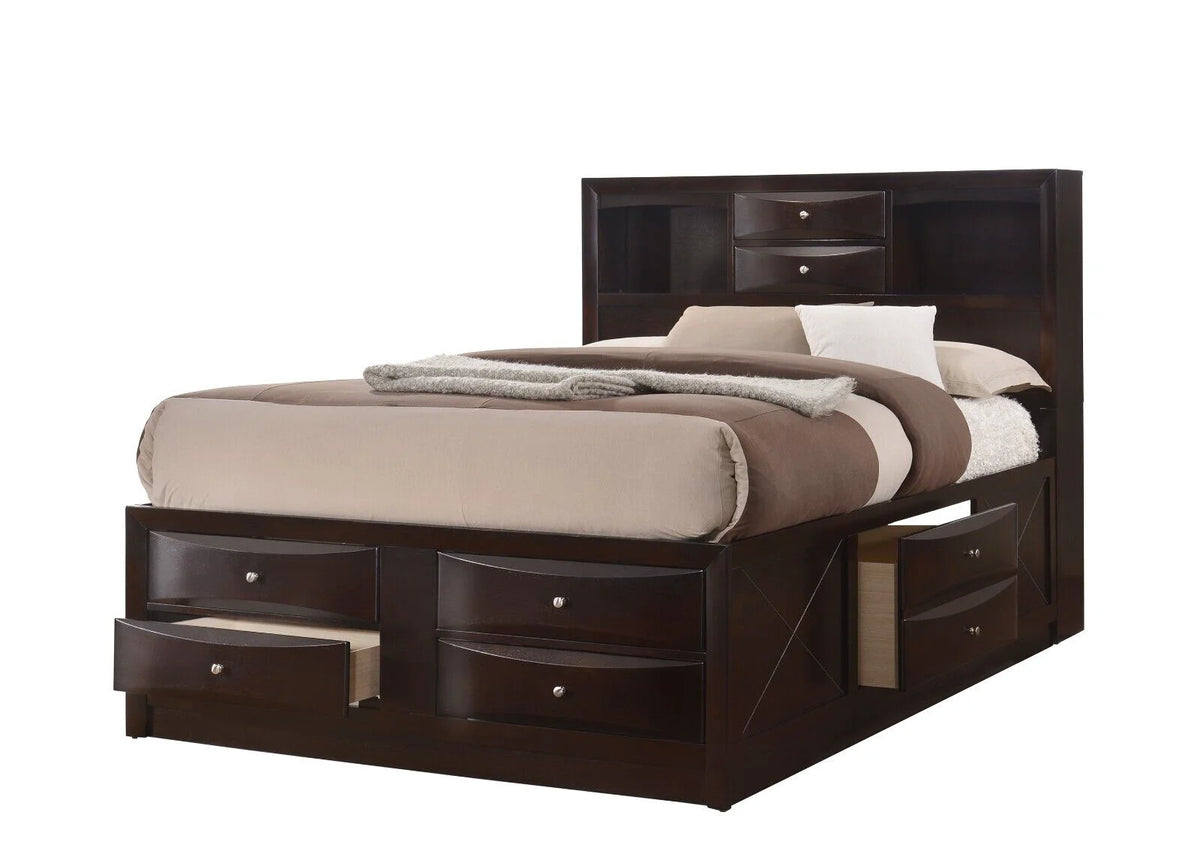 Queen Size 3pc Bedroom Set Storage Bed Chest Nightstand P284283