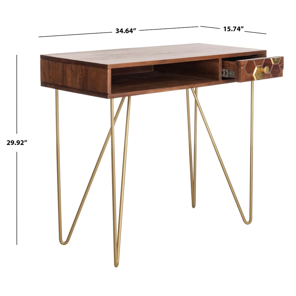 Mid-Century Writing Desk with Drawer U227059