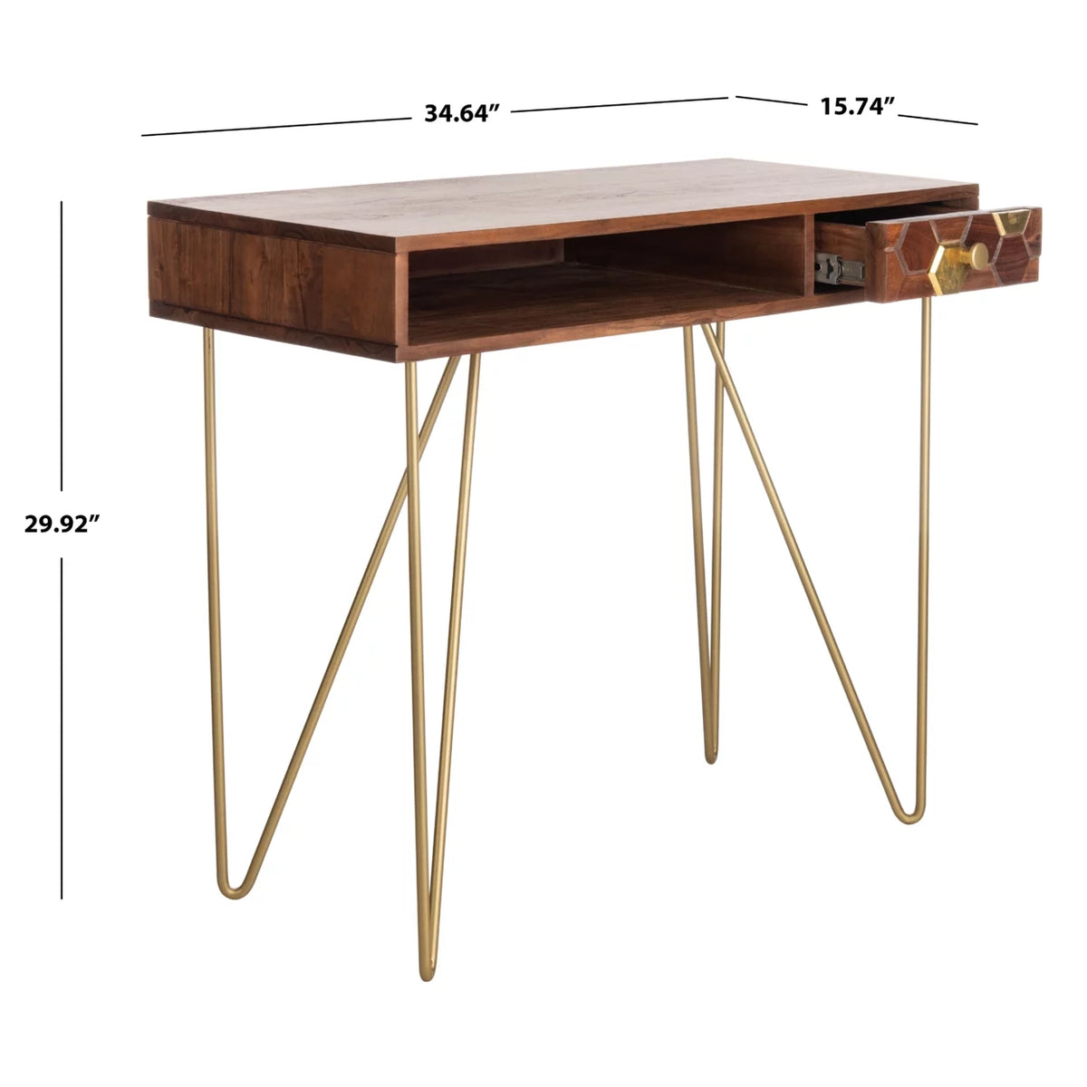 Mid-Century Writing Desk with Drawer U227059