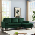 88 inch Reversible Pull out Sleeper Sectional Storage Sofa Bed Y67127
