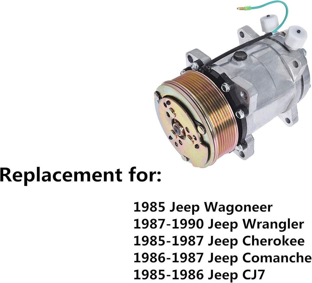 A/C Compressor for Jeep Wagoneer Wrangler Cherokee Comanche N579656