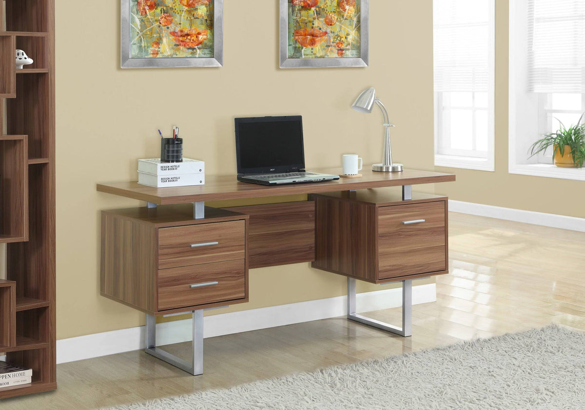 Gray Hollow Core Computer Desk F440115