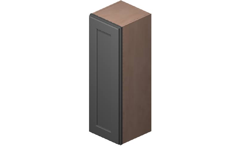 Grey High-Density Fiberboard Wall Cabinet S168