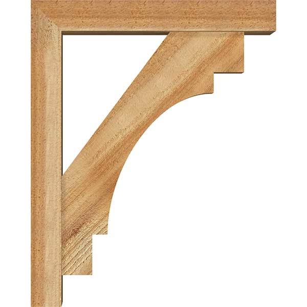 Rough Sawn Bracket with Offset Brace, Western Red Cedar H730