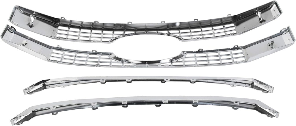 Chrome Front Hood Bumper Grille 4PCS J8184