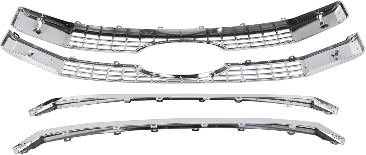Chrome Front Hood Bumper Grille 4PCS J8184
