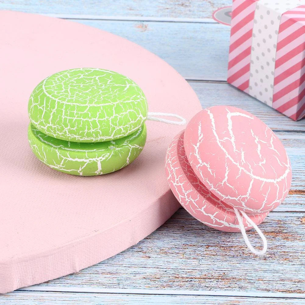2 Pcs Wood Responsive Yo-Yo Toys K9572
