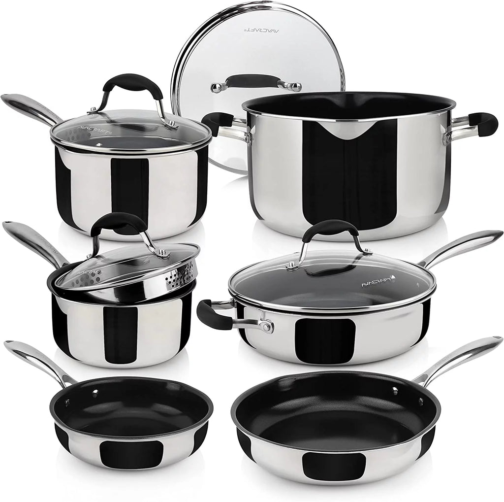 Ceramic Non Stick 10-Piece Cookware Set D232612