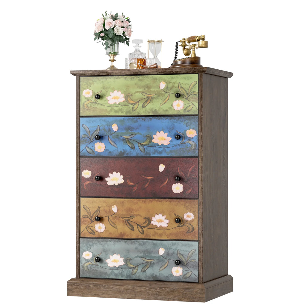 5 Drawer Wood Dresser Z6958