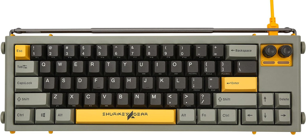 65% Mechanical Gaming Keyboard with White LED Backlit, Wireless and Bluetooth E14780