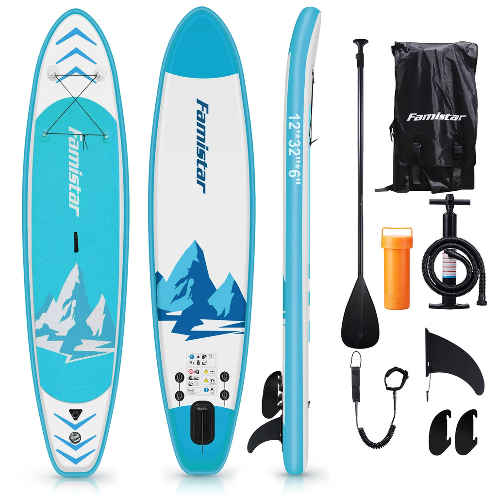 10' Inflatable Stand Up Paddle Board with Adjustable Paddle, Pump & Carrying Backpack B138