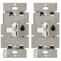Dimmer Switch for Dimmable LED, Halogen and Incandescent Bulbs, Single-Pole or 3-Way (2-Pack) J424745