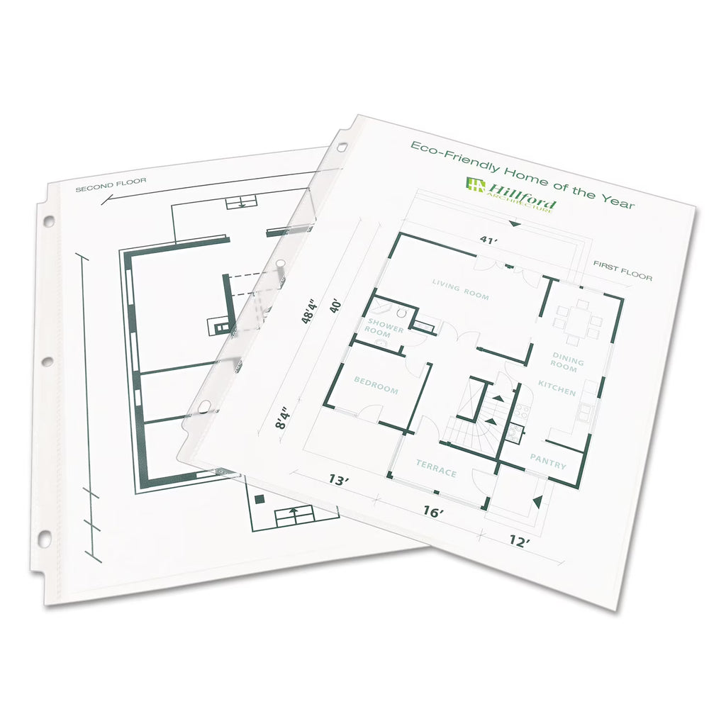 Clear Recycled Polypropylene Sheet Protector, 100/Box E231243