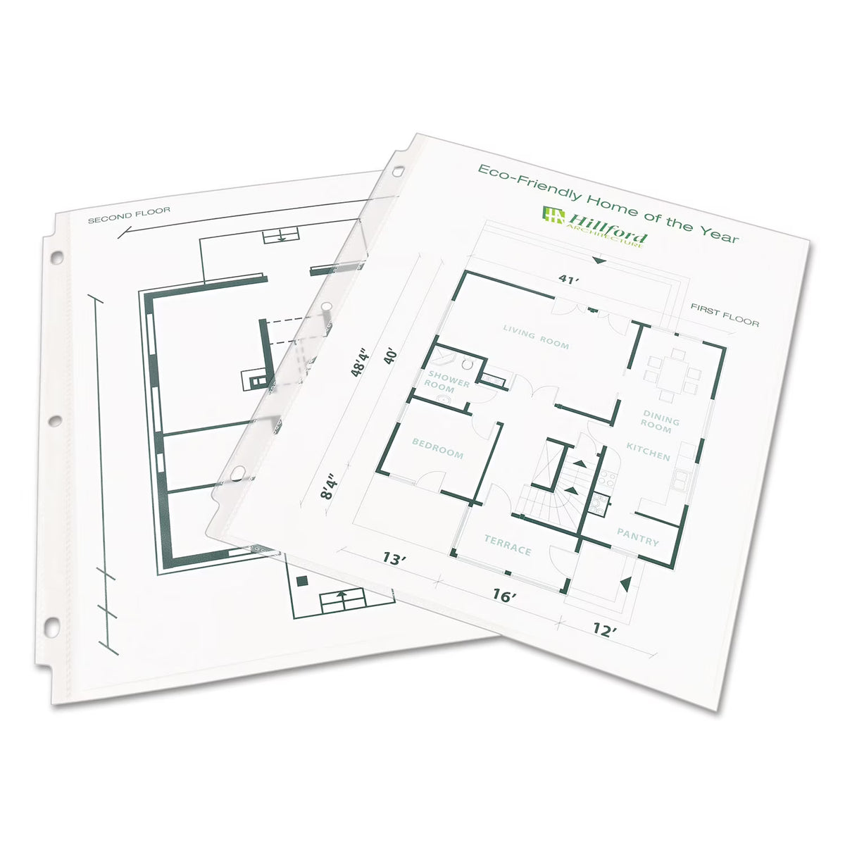 Clear Recycled Polypropylene Sheet Protector, 100/Box E231243