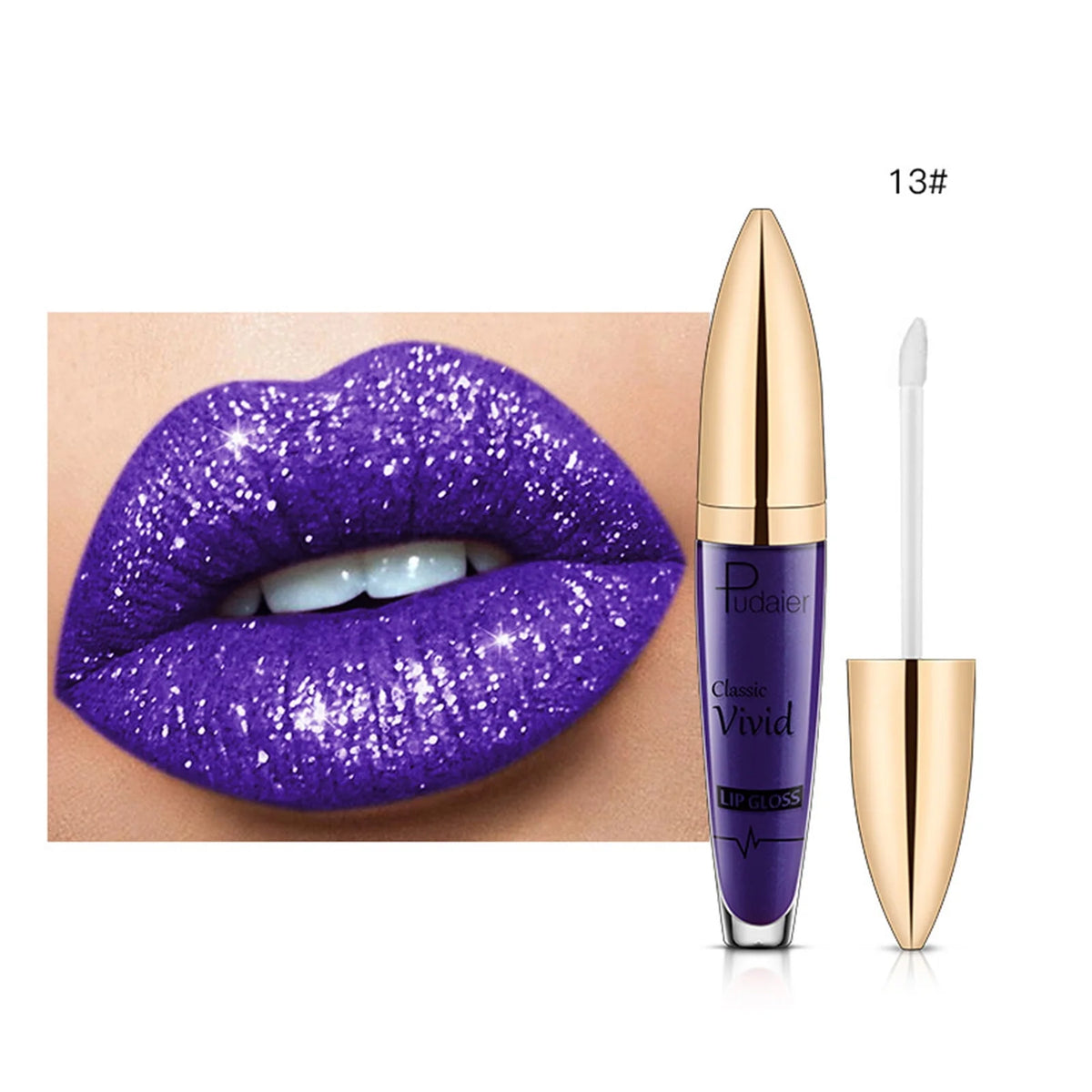 Shiny Long Lasting Glitter Lipstick, 5ml P732