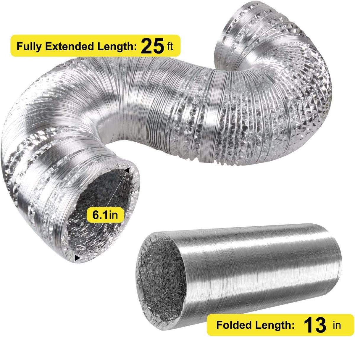 6 Inch 294 CFM Inline Fan with Variable Speed Controller Carbon Filter 25 Feet Ducting Combo O72179