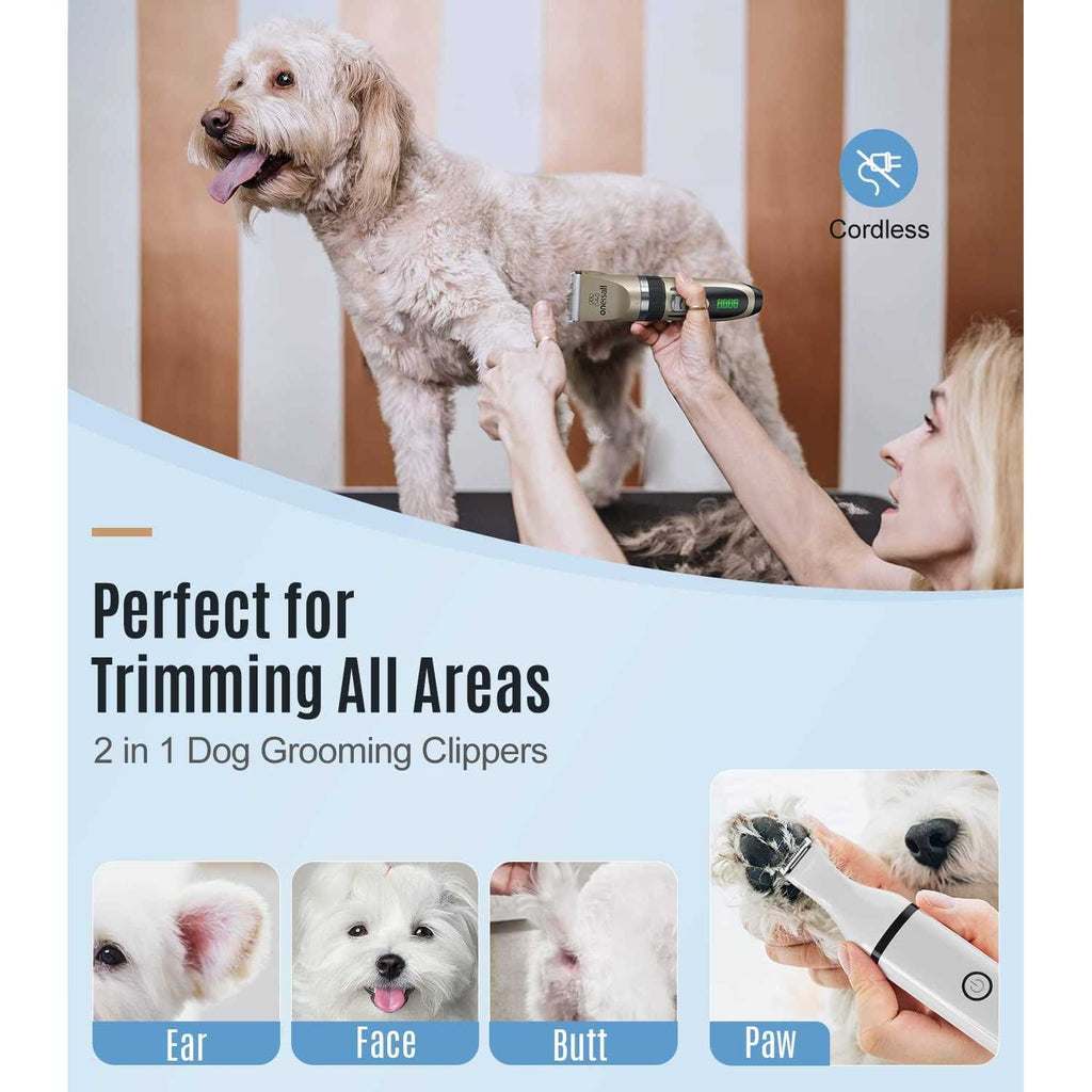 Dog Clippers and Paw Trimmer Kit 2 in 1 Cordless C69062