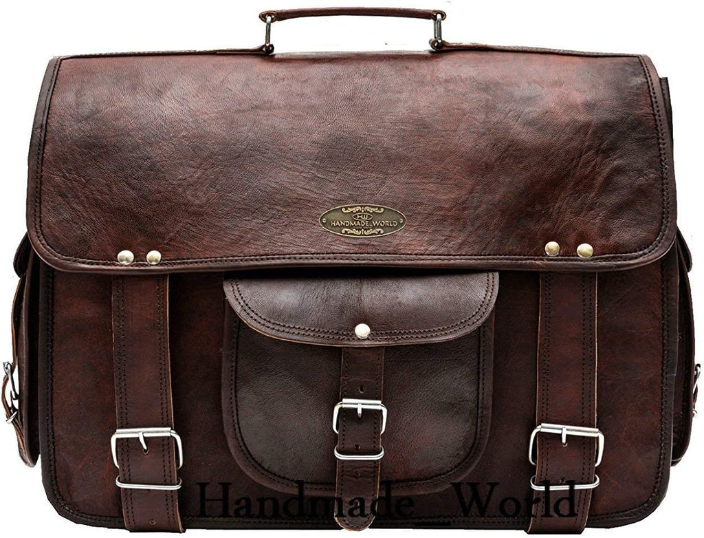 Leather Messenger Laptop Bag Satchel (11 X 15) V780