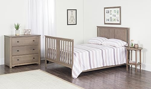 3 Drawer Dresser with Removable Changing Table Topper (Cool Gray) C127662