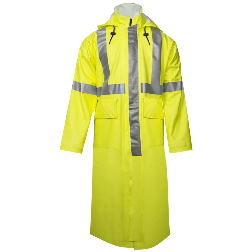 Hi Vis Yellow Arc Trench Coat U350