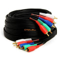 Component Video Audio Cable 5-RCA Gold HDTV RGB YPbPr 25 ft X449