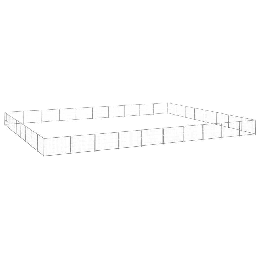 Silver Steel Dog Kennel A7175