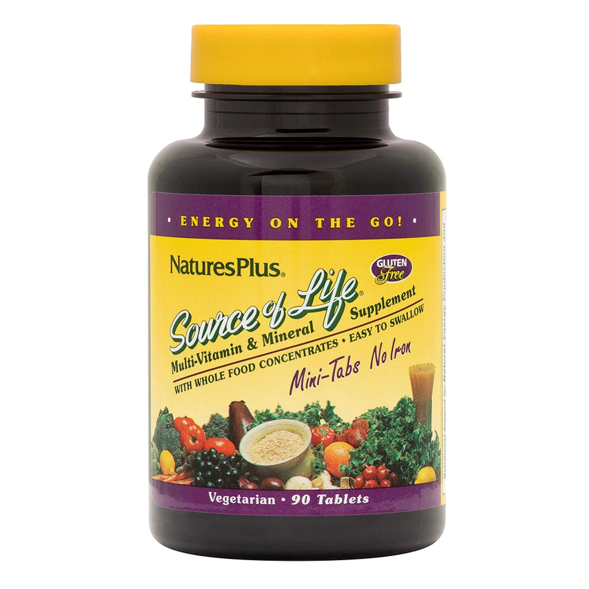 90 Vegetarian Mini Tablets Whole Food Multivitamin & Mineral Supplement I8019