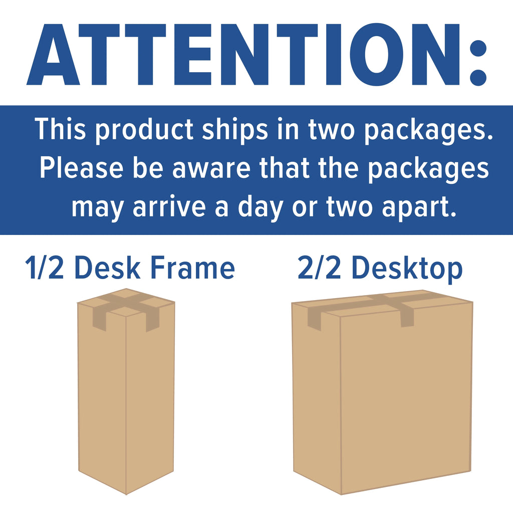Electric Height Adjustable Standing Desk 48" Wide x 24" Deep Mahogany I988
