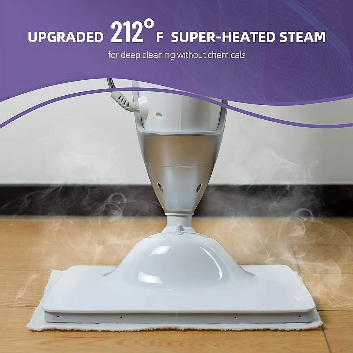 White Multi-Functional Steam Mop H74785