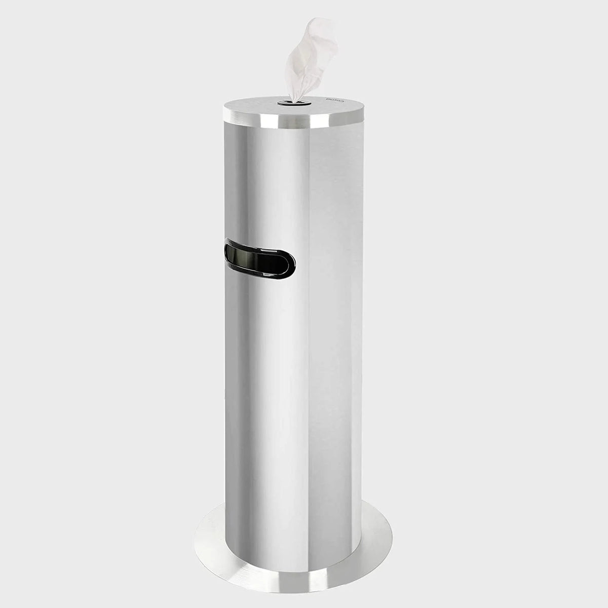 Stainless Steel Floor Standing Wipe Dispenser with Built-in Trash Receptacle M629