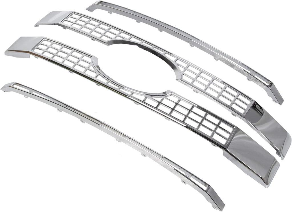 Chrome Front Hood Bumper Grille 4PCS J8184